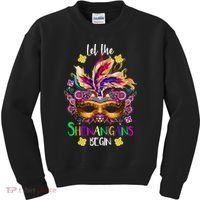 Mardi Gras Let The Shenanigans Begin Kids Sweatshirt thumb 0