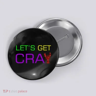 Mardi Gras Let's Get Cray Button