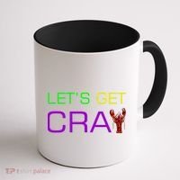 Mardi Gras Let's Get Cray Coffee Mug thumb 1