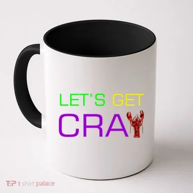 Mardi Gras Let's Get Cray Coffee Mug