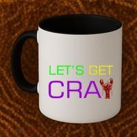 Mardi Gras Let's Get Cray Coffee Mug thumb 2