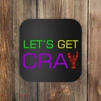 Mardi Gras Let's Get Cray Coaster thumb 0