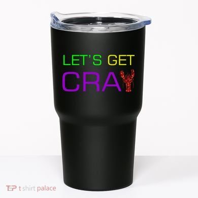 Mardi Gras Let's Get Cray Tumbler