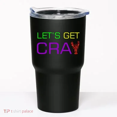 Mardi Gras Let's Get Cray Tumbler