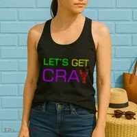 Mardi Gras Let's Get Cray Women's Tank Top thumb 2