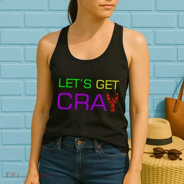 Mardi Gras Let's Get Cray Women's Tank Top