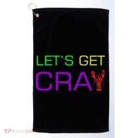 Mardi Gras Let's Get Cray Golf Towel thumb 0