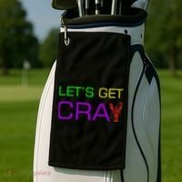 Mardi Gras Let's Get Cray Golf Towel thumb 2