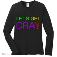 Mardi Gras Let's Get Cray Women's Long Sleeve Shirt thumb 0