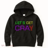 Mardi Gras Let's Get Cray Kids Hoodie thumb 0