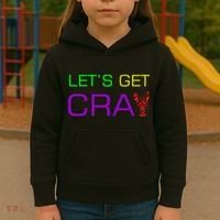 Mardi Gras Let's Get Cray Kids Hoodie thumb 3