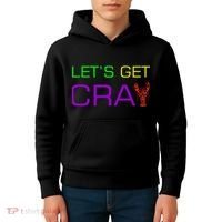 Mardi Gras Let's Get Cray Kids Hoodie thumb 4