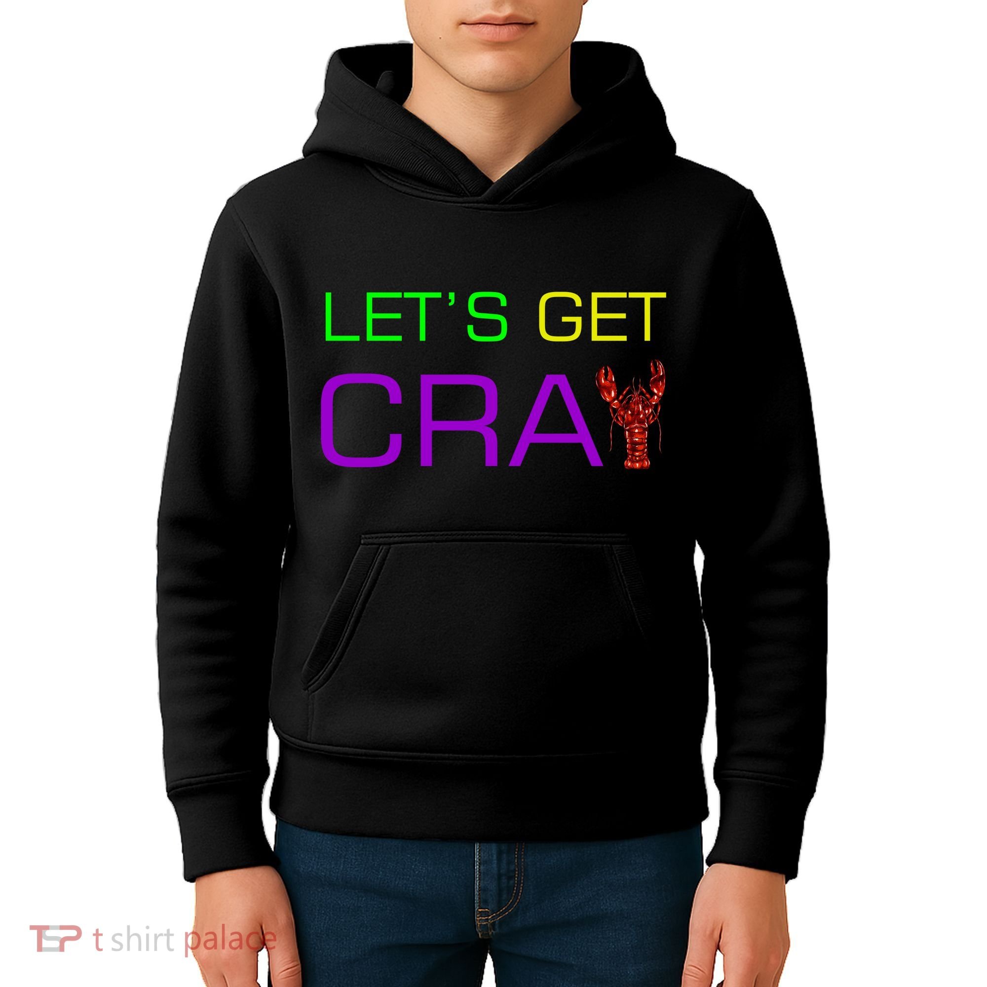 Mardi Gras Let's Get Cray Kids Hoodie