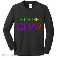Mardi Gras Let's Get Cray Kids Long Sleeve Shirt thumb 0