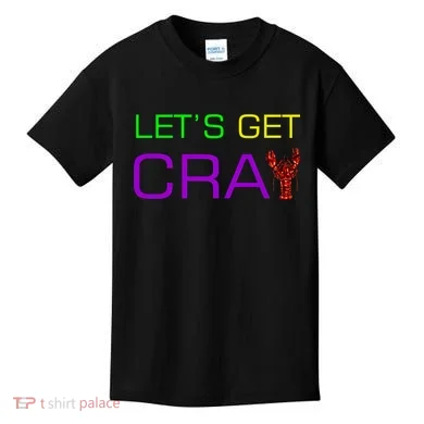 Mardi Gras Let's Get Cray Kids T-Shirt