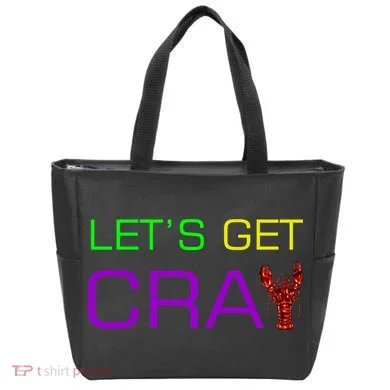 Mardi Gras Let's Get Cray Tote Bag