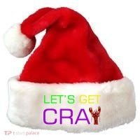 Mardi Gras Let's Get Cray Santa Hat thumb 0
