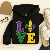 Mardi Gras Love Spade  Hoodie thumb 4
