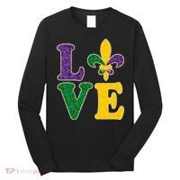 Mardi Gras Love Spade  Long Sleeve Shirt thumb 0