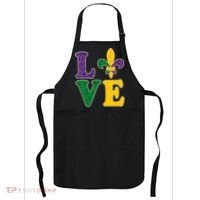Mardi Gras Love Spade  Apron thumb 0