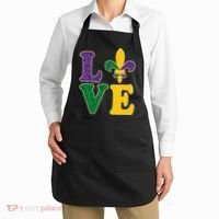 Mardi Gras Love Spade  Apron thumb 2