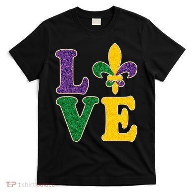 Mardi Gras Love Spade  T-Shirt