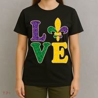 Mardi Gras Love Spade  T-Shirt thumb 4