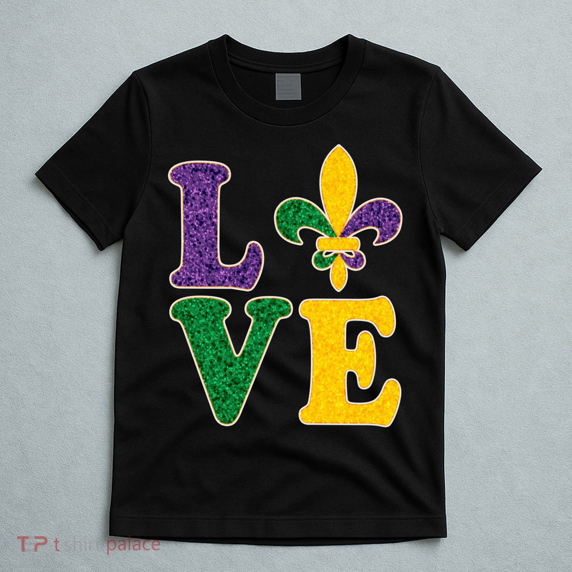 Mardi Gras Love Spade  T-Shirt