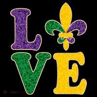 Mardi Gras Love Spade  T-Shirt thumb 7