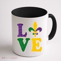Mardi Gras Love Spade  Coffee Mug thumb 1