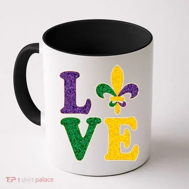 Mardi Gras Love Spade  Coffee Mug