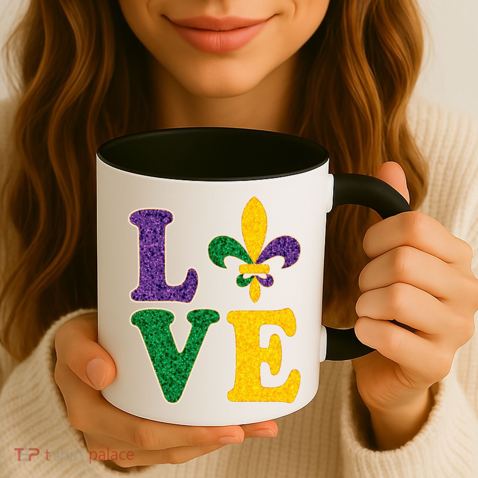Mardi Gras Love Spade  Coffee Mug