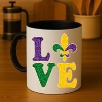 Mardi Gras Love Spade  Coffee Mug thumb 4