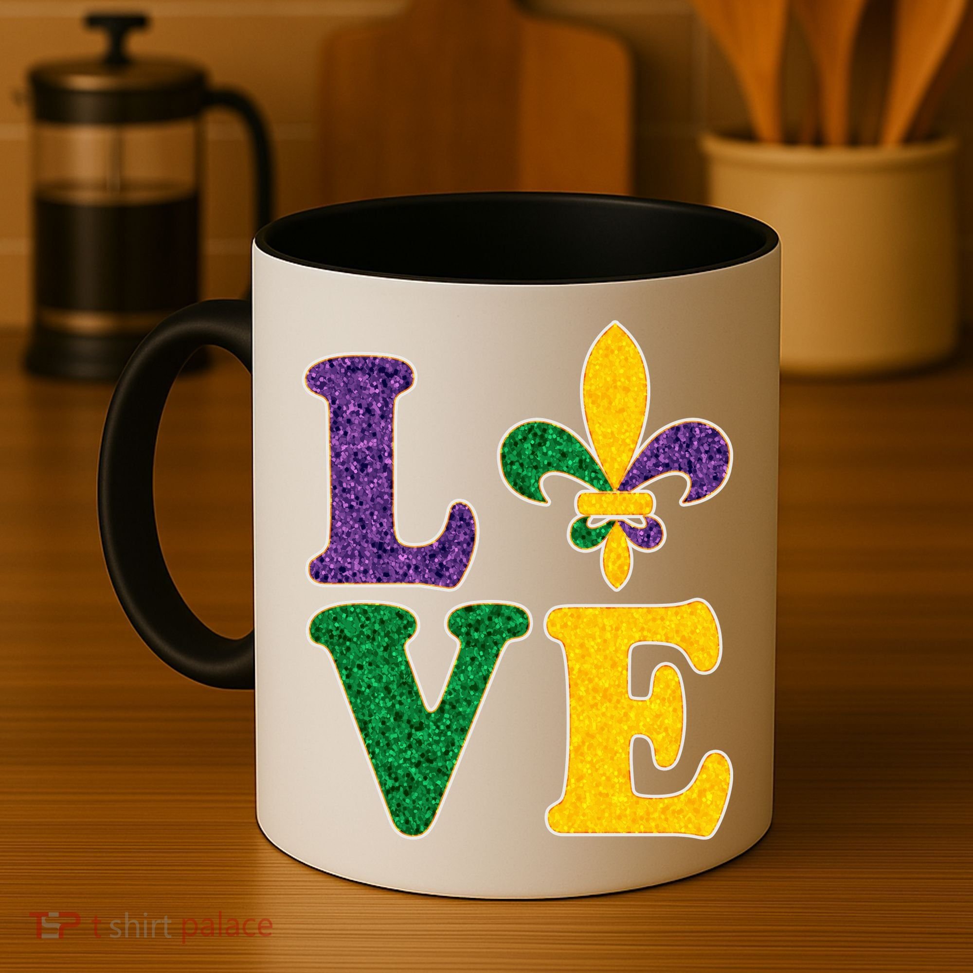 Mardi Gras Love Spade  Coffee Mug
