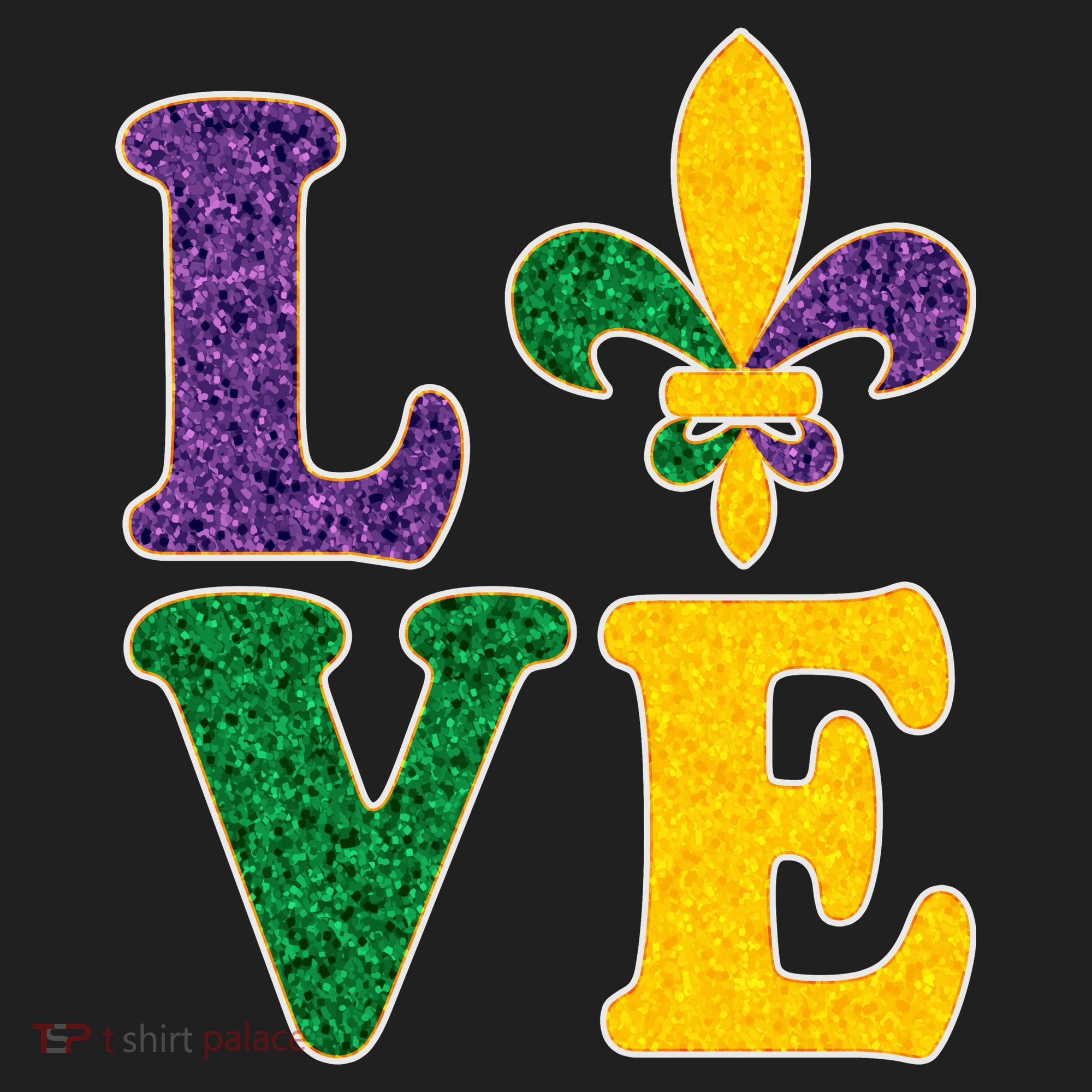 Mardi Gras Love Spade  Beanie