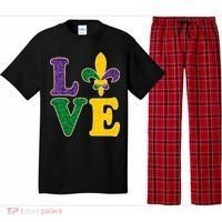Mardi Gras Love Spade  Pajama Set thumb 0