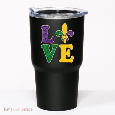 Mardi Gras Love Spade  Tumbler