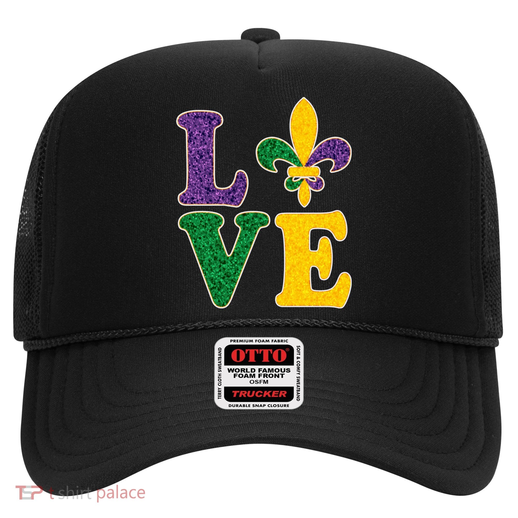 Mardi Gras Love Spade  Hat