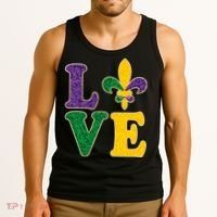Mardi Gras Love Spade  Tank Top thumb 3