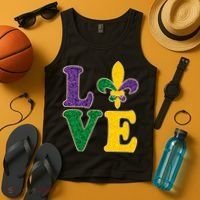 Mardi Gras Love Spade  Tank Top thumb 4