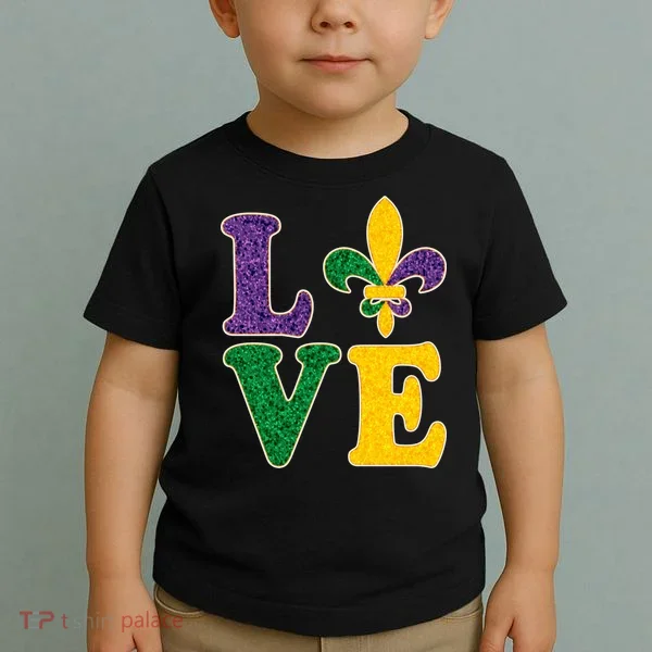 Mardi Gras Love Spade  Toddler T-Shirt