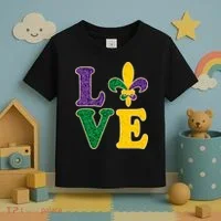 Mardi Gras Love Spade  Toddler T-Shirt thumb 3