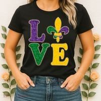 Mardi Gras Love Spade  Women's T-Shirt thumb 2
