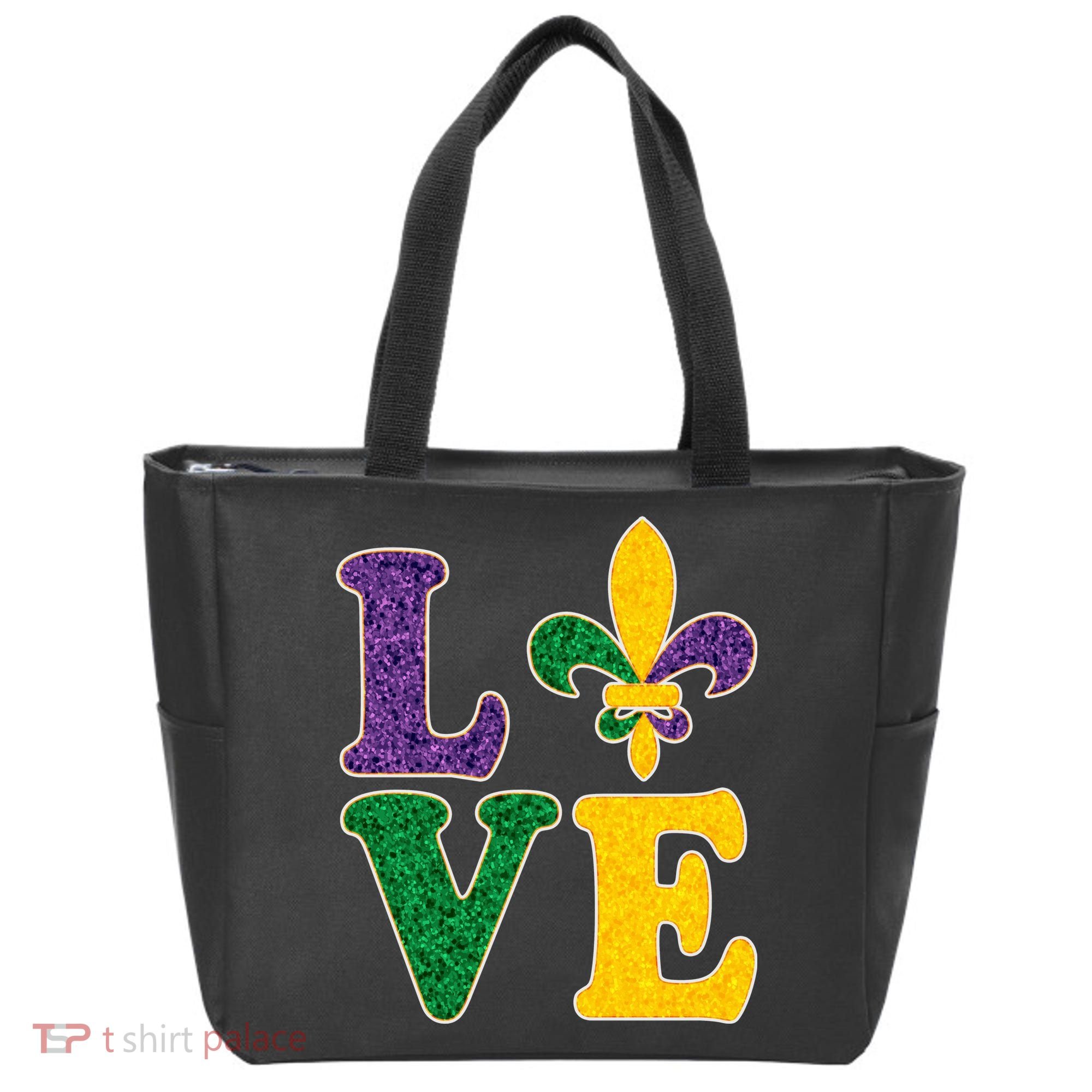 Mardi Gras Love Spade  Tote Bag