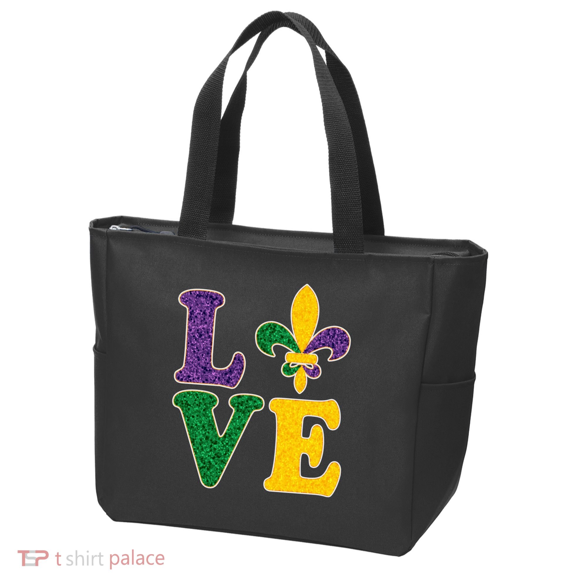 Mardi Gras Love Spade  Tote Bag