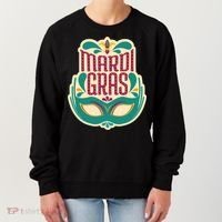 Mardi Gras Mask Women's Sweatshirt thumb 0