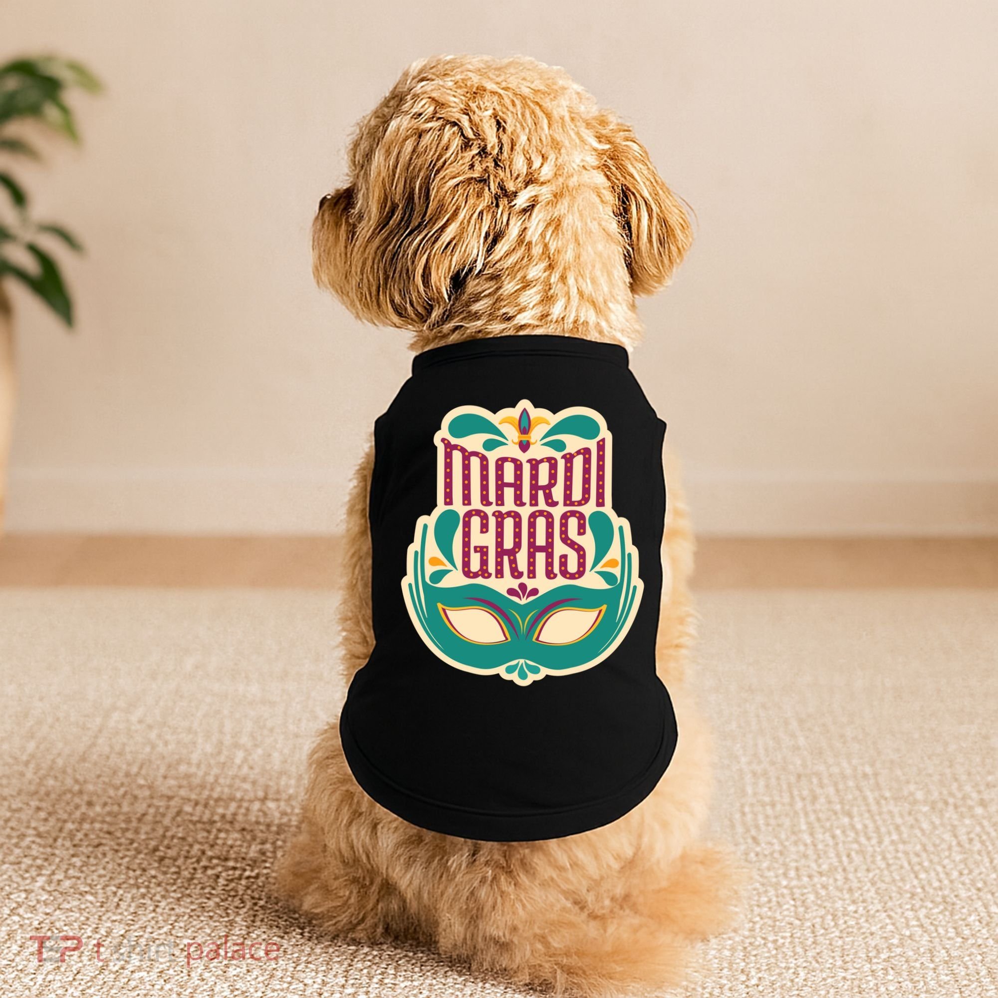 Mardi Gras Mask Doggie Tank