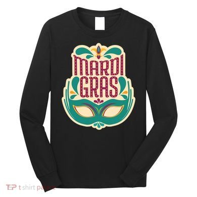 Mardi Gras Mask Long Sleeve Shirt