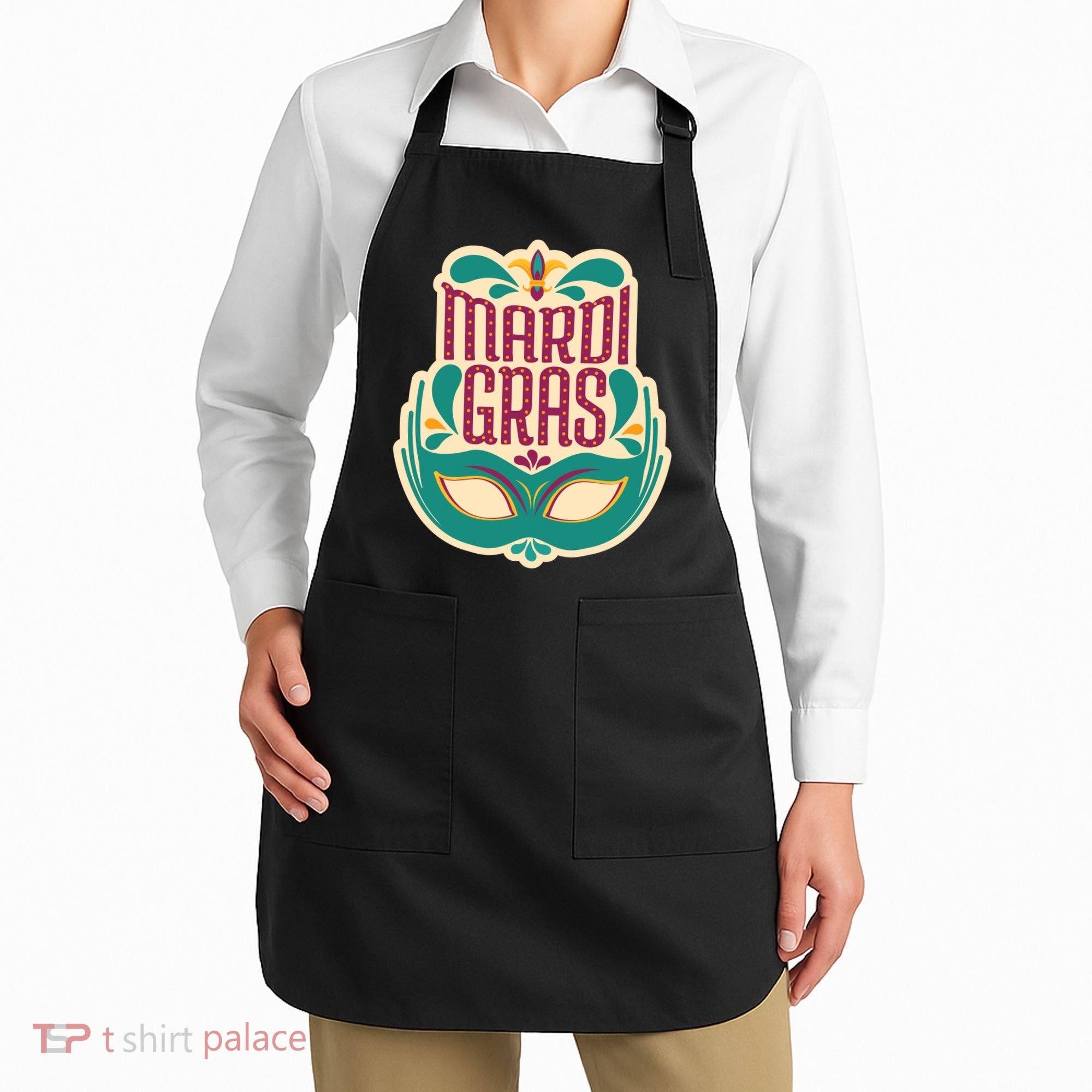 Mardi Gras Mask Apron
