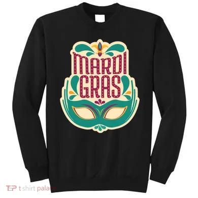 Mardi Gras Mask Sweatshirt